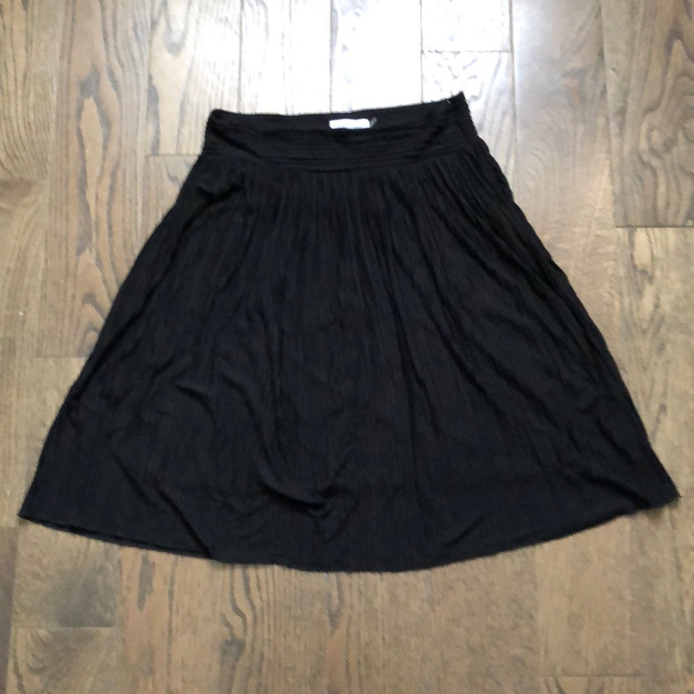 Calvin Klein Jersey Pleated Skirt